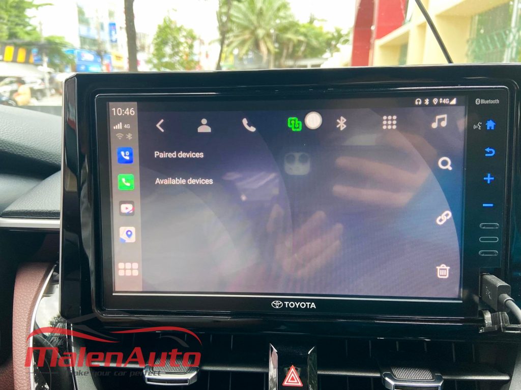 Lắp android box Toyota Cross Dĩ An. Android box Carlinkit cấu hình cao