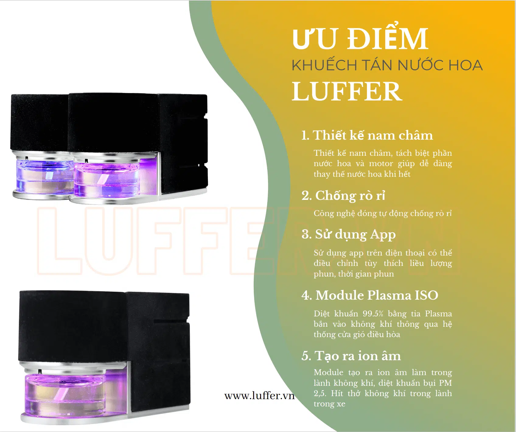 uu diem khuech tan nuoc hoa luffer
