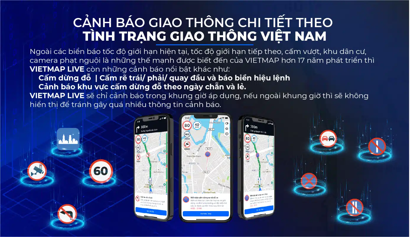 ban do vietmap live canh bao toc do tren ford everest