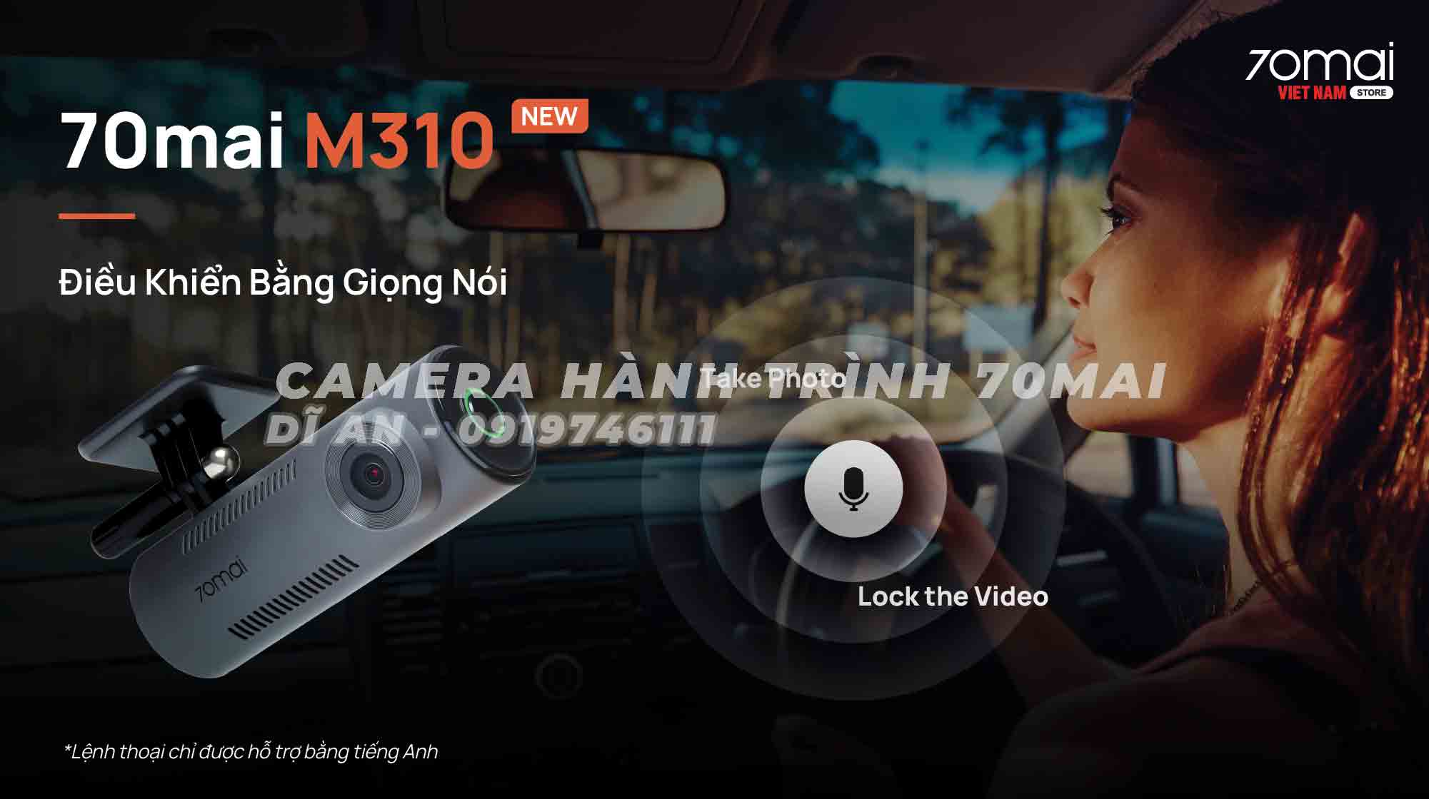 70mai m310 co kha nang dieu khien bang giong noi