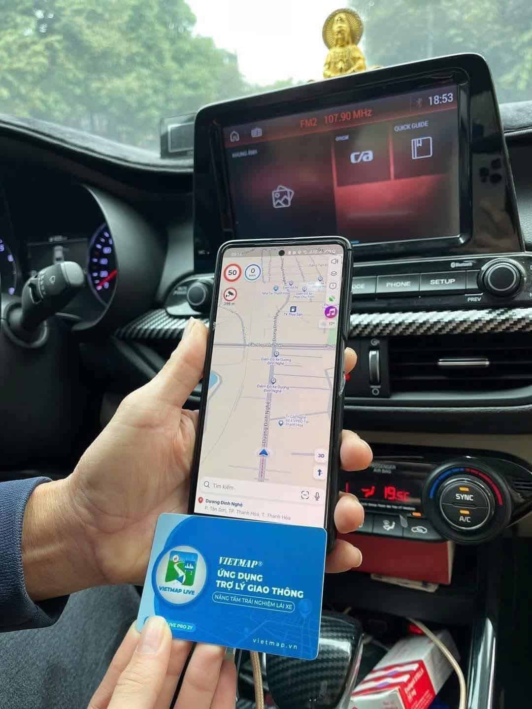 ban do dan duong vietmap live v3 tren xe