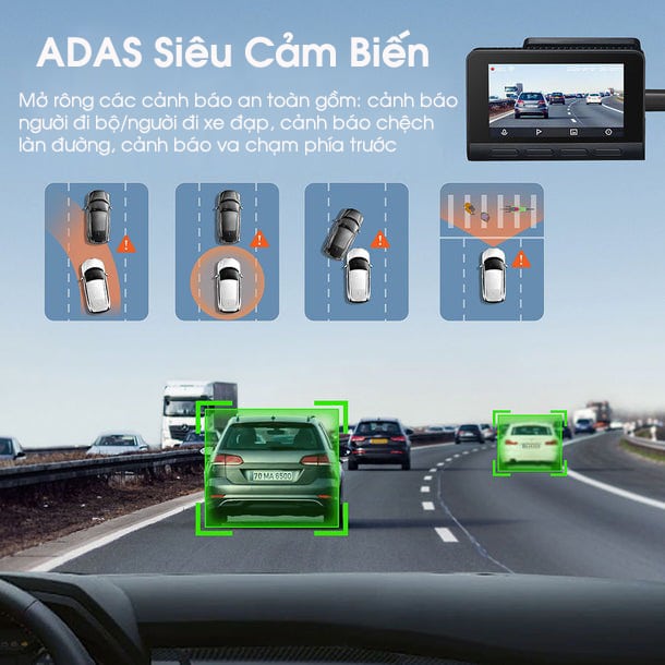 tich hop adas tren camera hanh trinh thong minh a810