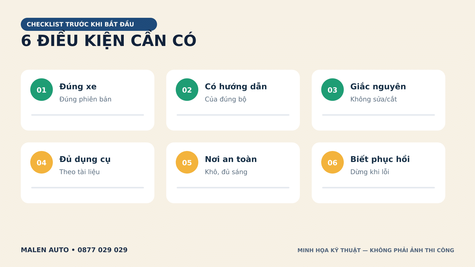 Sáu điều kiện cần có trước khi tự lắp mạch xi nhan